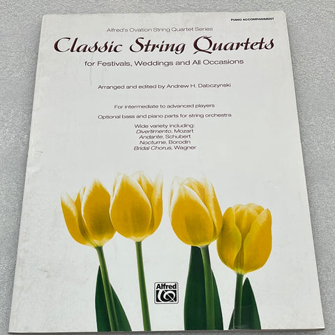 Classic String Quartets For Festivals; Weddings; And All Occasions; Piano Accompaniment (Book)