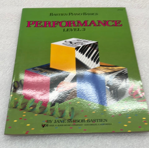 Bastien Piano Basics: Performance; Level 3 (Book)