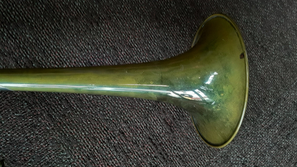 Vintage Olds Recording Trombone w/hard case, mouthpiece, cleaning rod, slide grease, snake