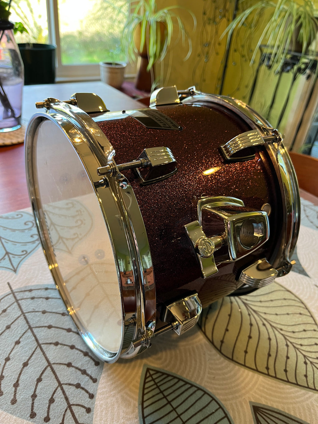 Ludwig BackBeat Complete 5-Piece Drum Set - Burgundy Sparkle