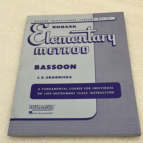 Elemantary Method - Bassoon (Book)