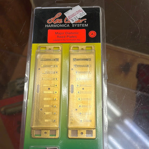 Harmonica Reed Plates - A - Lee Oskar