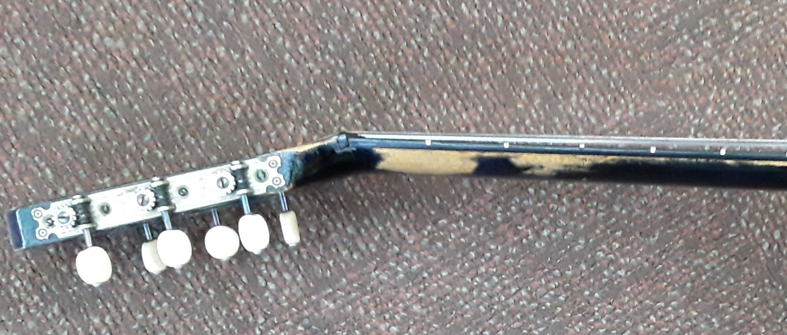 Very Rare Franz Angerer Romantic Guitar from ~1900 - Viennese style w/canvas bag