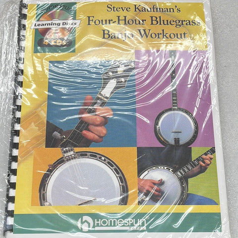 Steve Kaufman's Four-Hour Bluegrass Banjo Workout (Book)