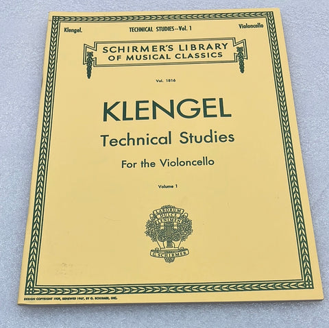 Klengel Technical Studies - Violincello Vol 1 (Book)