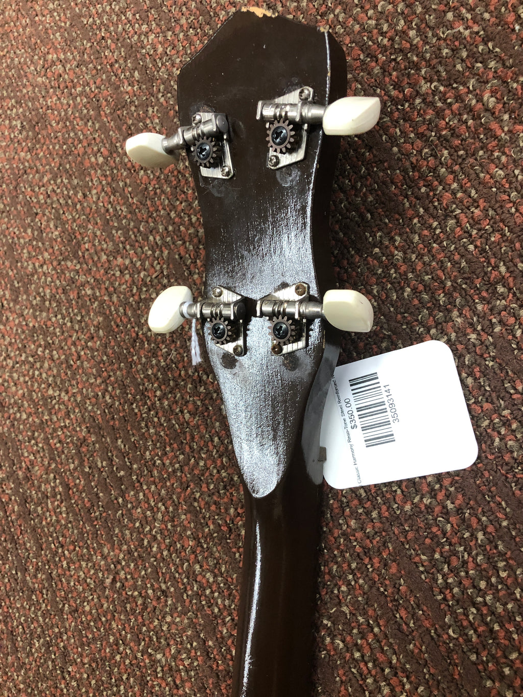 Beautiful Classic Harmony Reso-Tone Steel Reinforced Neck Banjo W/case Made in U.S.A