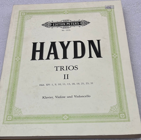 Haydn - Trios Ii (Book)