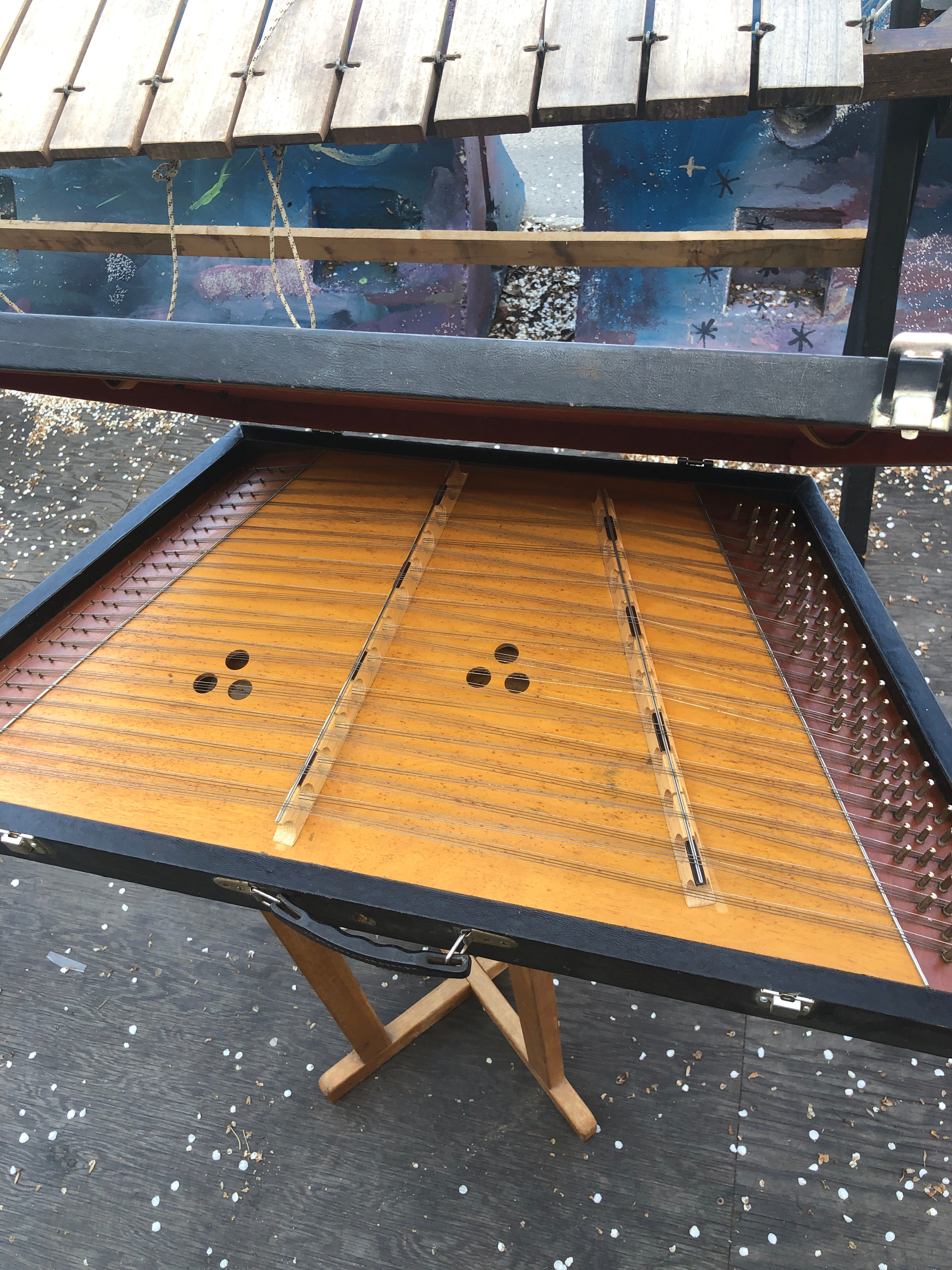 70s Dennis Murphy Hammered Dulcimer (Dulcimer Seed) - Built-in Case