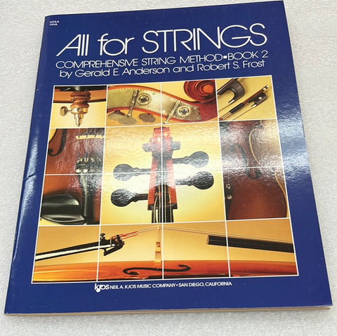 All For Strings Comprehensive String Method Book. 2 Viola