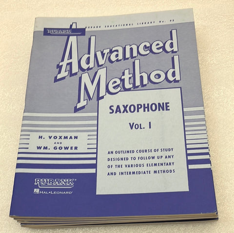 Rubank Advanced Method: Saxophone Vol 1 (Book)