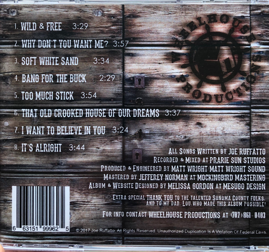 Joe Ruffatto - "That Old Crooked House of our Dreams" - CD