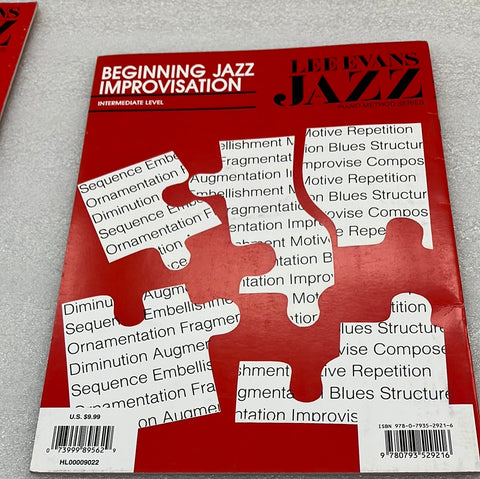 Beginning Jazz Improvisation: Intermediate Level Piano (Book)