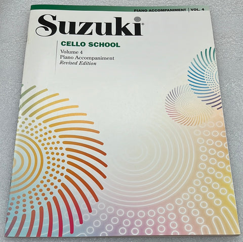 Suzuki Cello School; Volume 4 - Piano Accompaniment -  No Cd (Book)