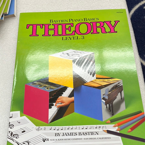 Theory : Level Three (Bastien Piano Basic Wp208) (Book)