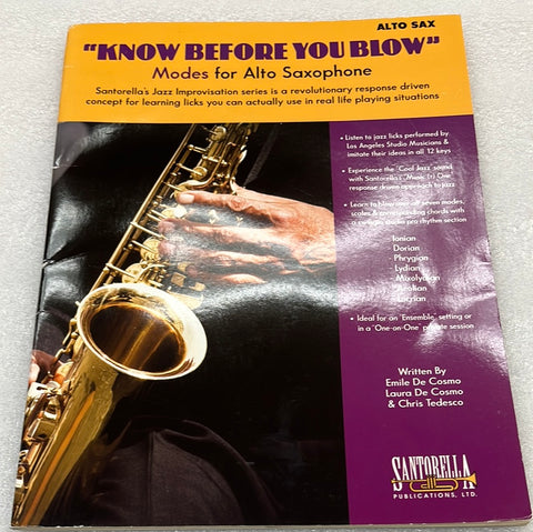 Know Before You Blow - Alto Sax 2 (Book)