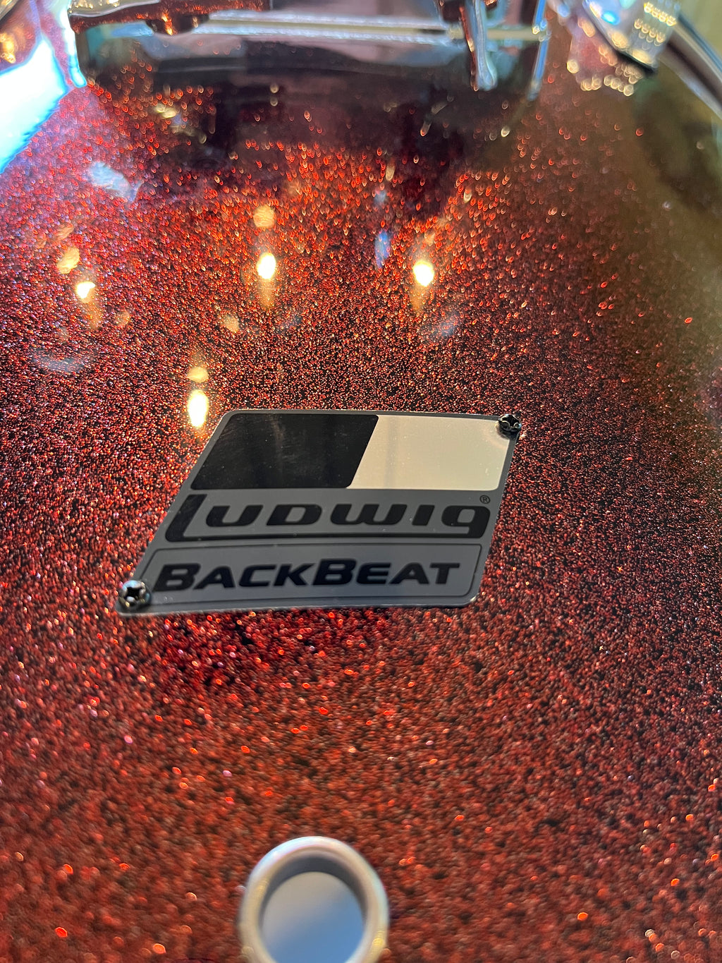 Ludwig BackBeat Complete 5-Piece Drum Set - Burgundy Sparkle