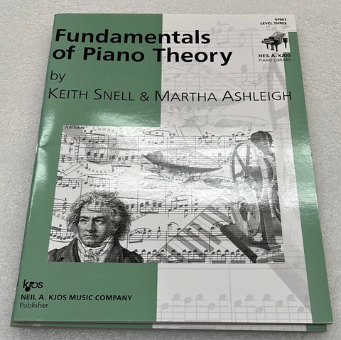 Fundamentals Of Piano Theory Level 3 (Book)