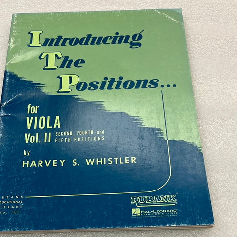 Introducing The Positions For Viola  - Vol II (Book)
