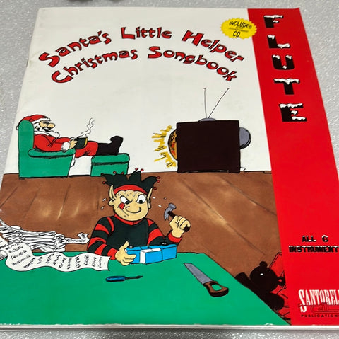 Santa's Little Helper Christmas Songbook w/CD Flute All C Instruments
