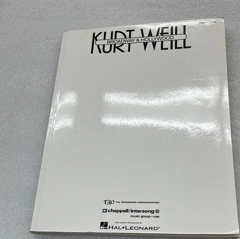 Kurt Weill - Broadway & Hollywood (Book)