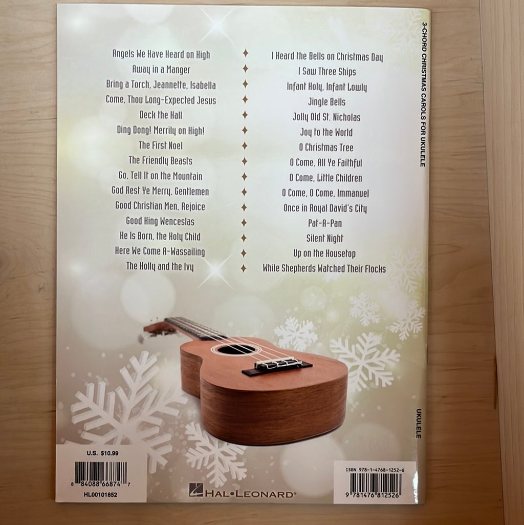 3-Chord Christmas Carols for Ukulele (Book)