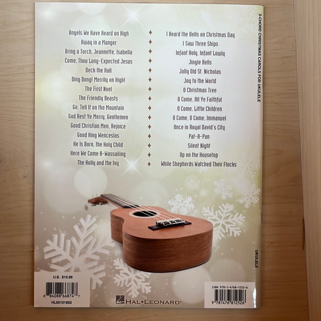 3-Chord Christmas Carols for Ukulele (Book)