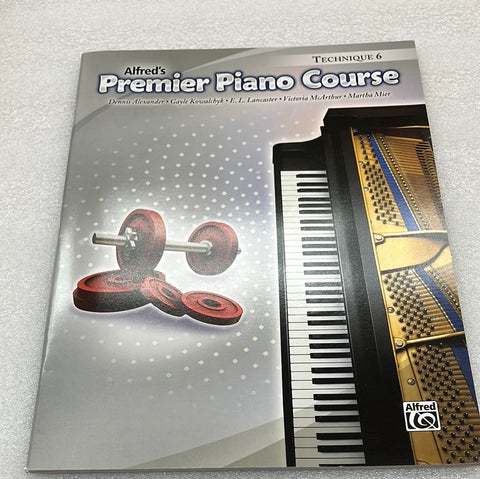 Premiere- Piano Course B- Technique Book 6