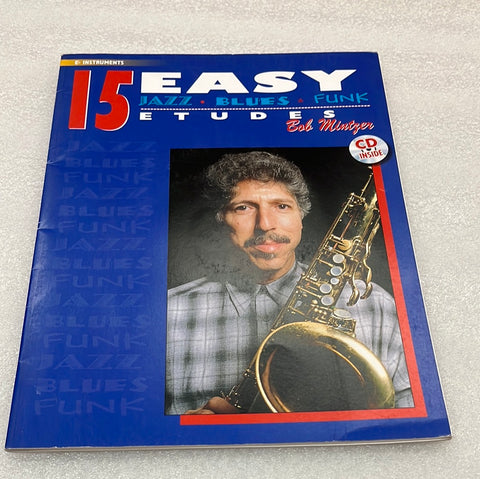 15 Easy Jazz; Blues & Funk Etudes: E-Flat Instruments (Book)