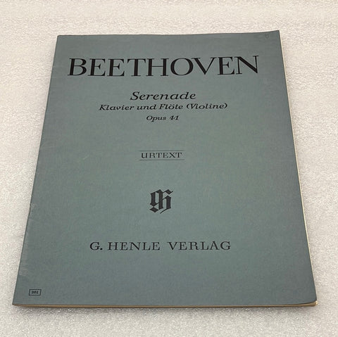 Beethoven - Serenade - Piano, Flute or Violin - Opus 41