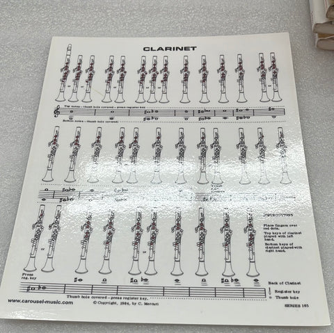 Clarinet Finger Chart (Book)