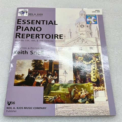 GP451 - Essential Piano Repertoire Of The 17th; 18th; & 19th Centuries Level 1 (Book)