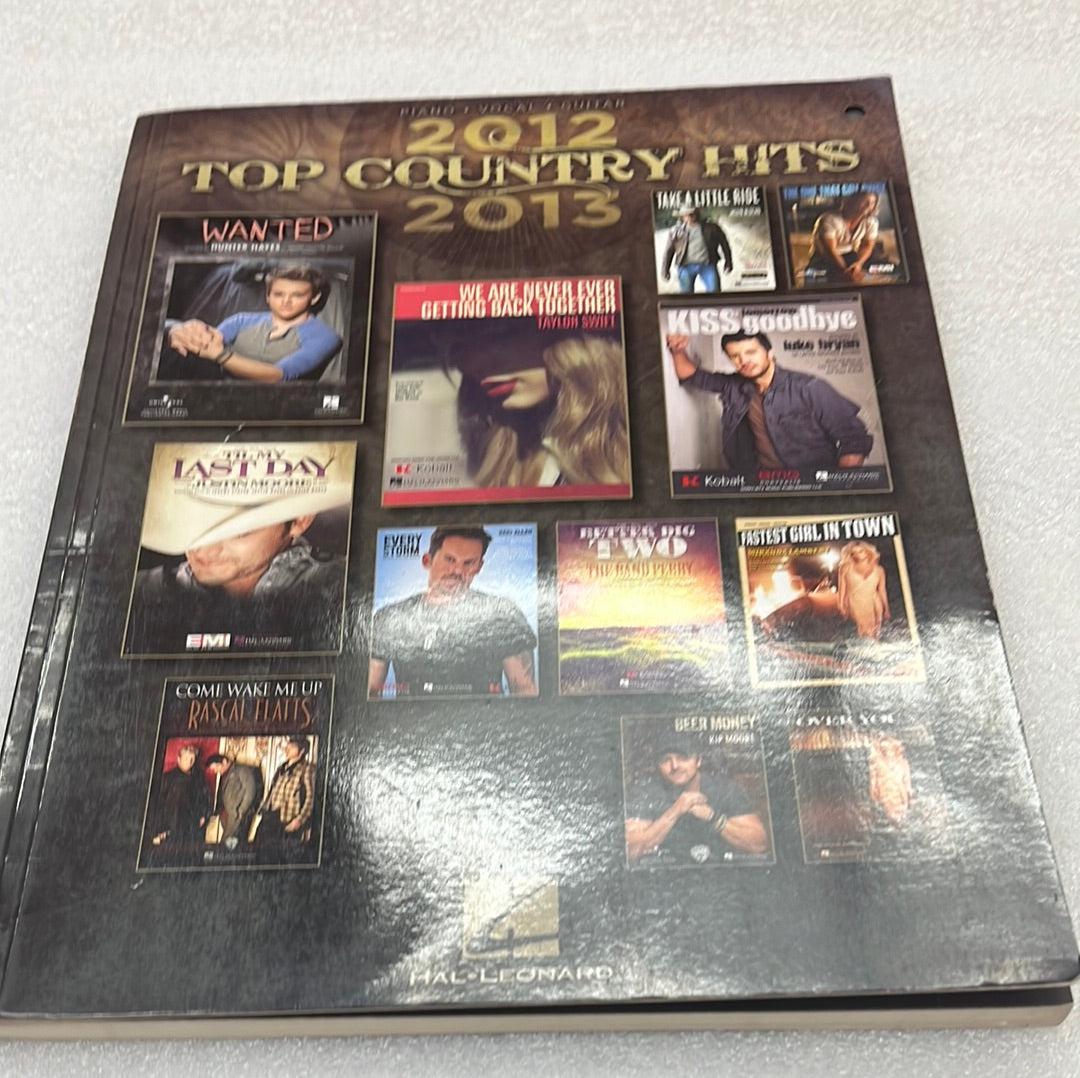 2012-2013 Top Country Hits (Book)