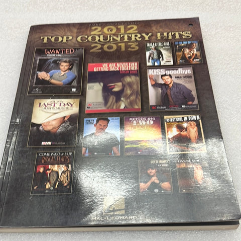 2012-2013 Top Country Hits (Book)