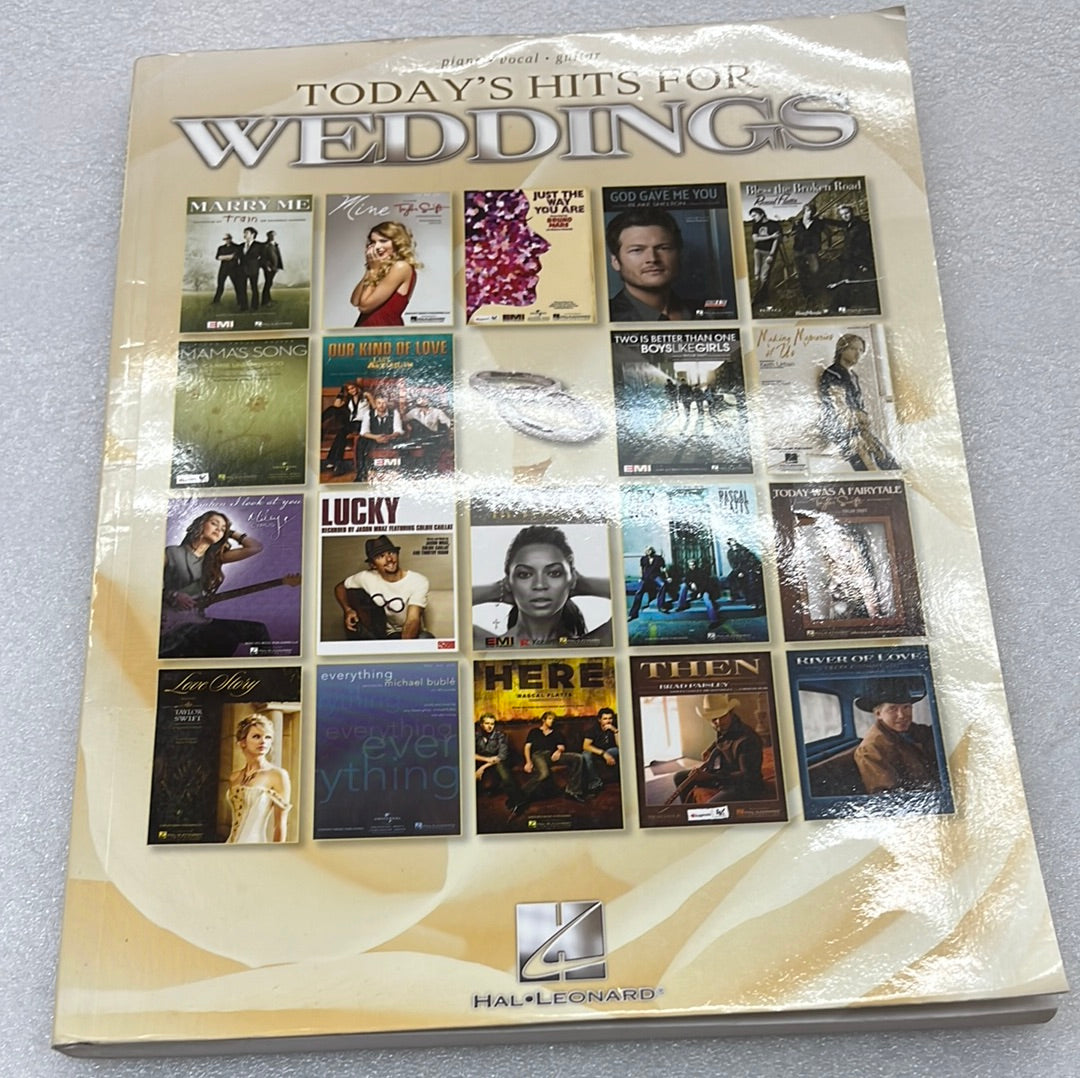 Today's Hits for Weddings (Book)