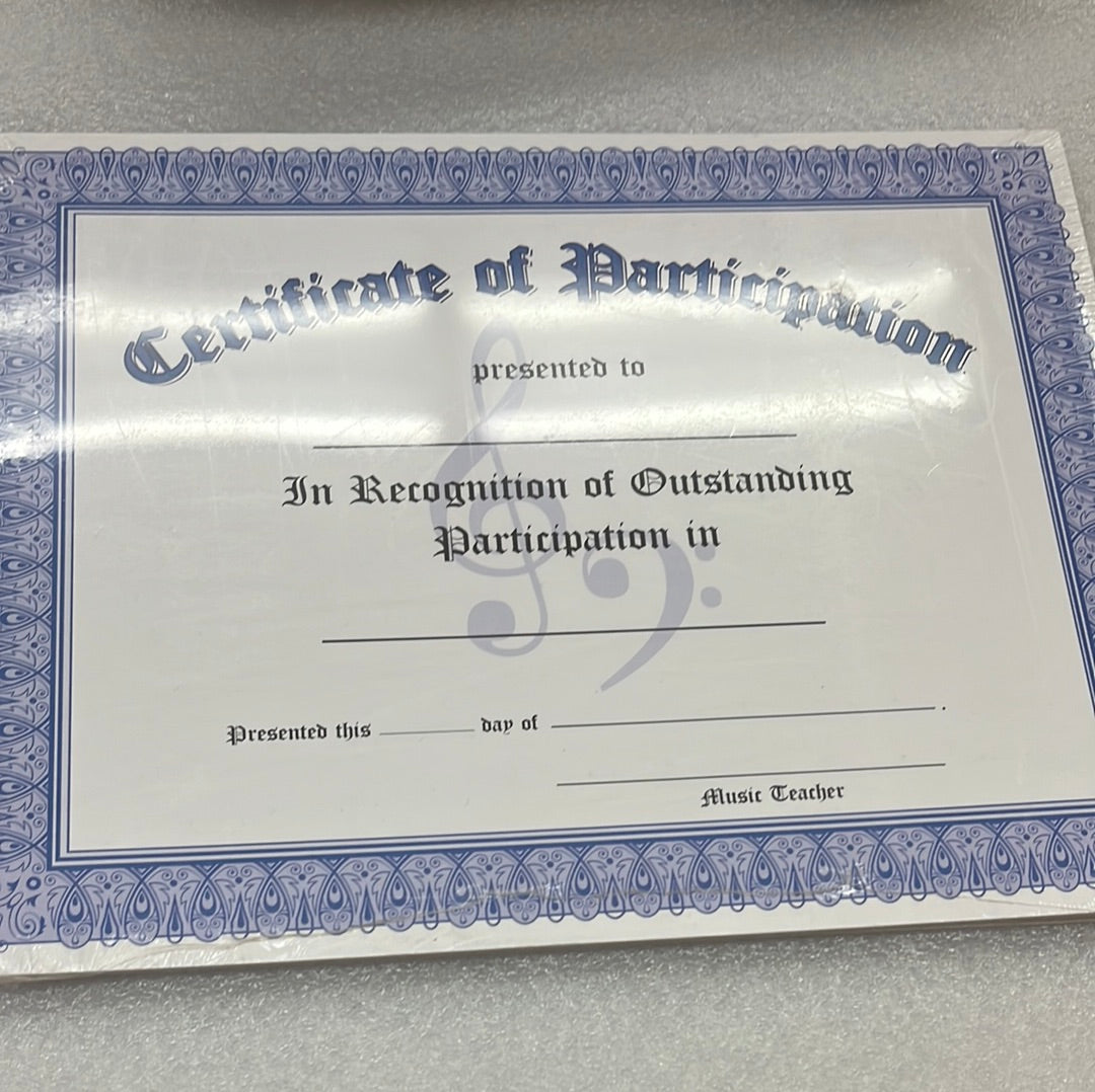 Certificate Of Participation (Book)