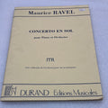 Ravel - Concerto En Sol (Book)