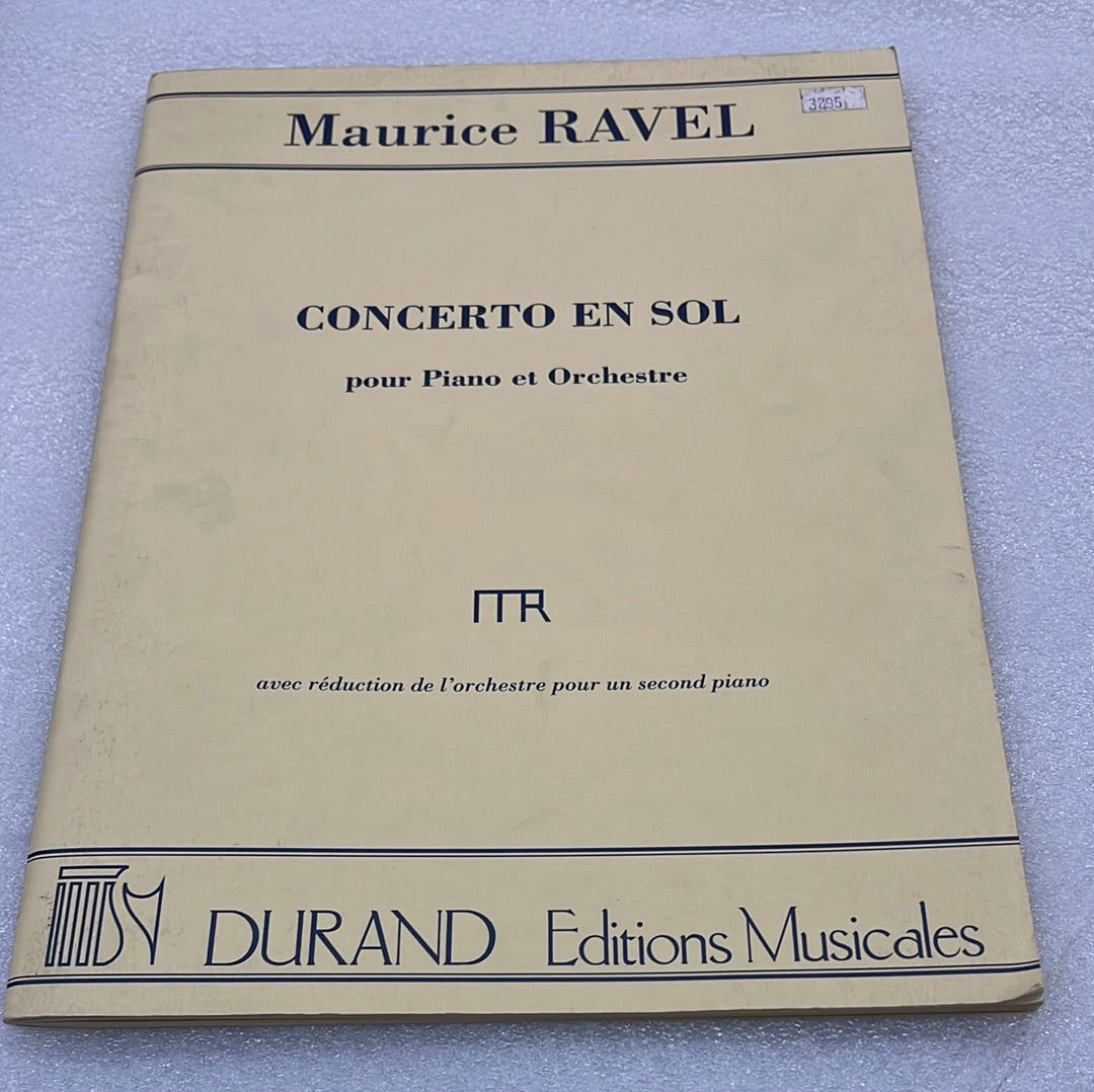 Ravel - Concerto En Sol (Book)
