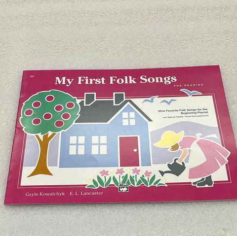My First Folk Songs - Pre Reading (Book)
