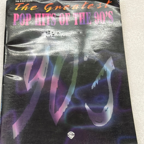 The Greatest Pop Hits Of The 90's (Book)