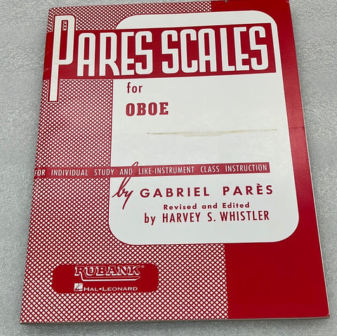 Pares Scales For Oboe (Book)