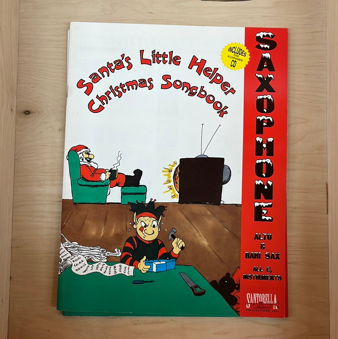 Santa's Little Helper Christmas Songbook w/CD - Saxophone