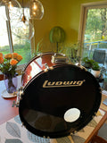 Ludwig BackBeat Complete 5-Piece Drum Set - Burgundy Sparkle