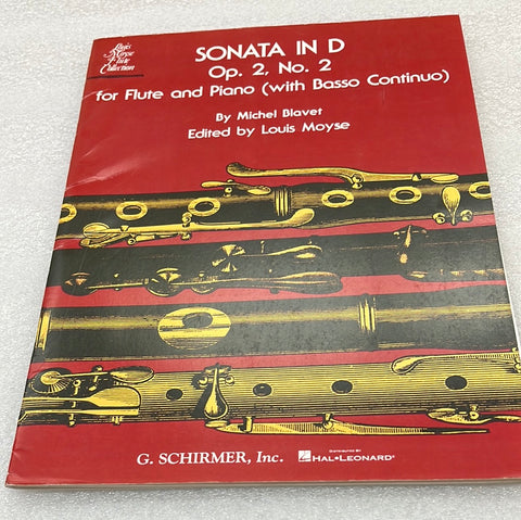 Sonata In D Major; Op. 2; No. 2 (Book)