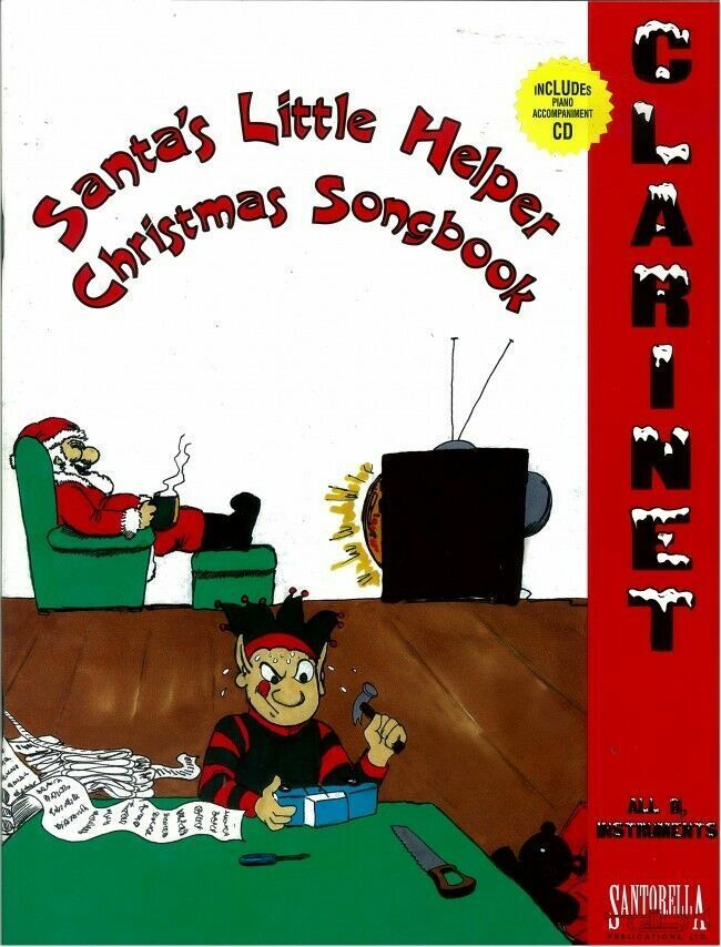 Santa's Little Helper Christmas Songbook w/CD - Clarinet