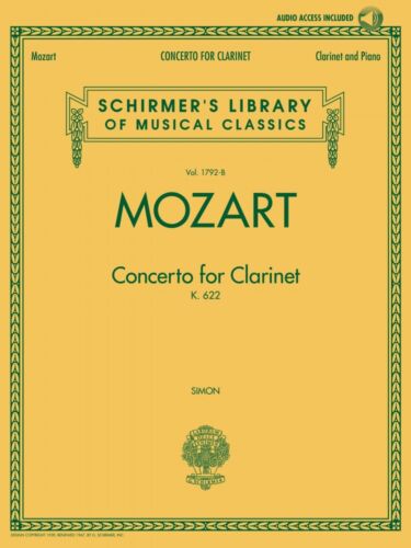 Mozart - Concerto for Clarinet (Book)