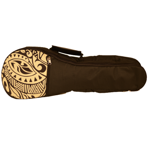 Cream Tribal Hawaiian accent bag for Soprano Ukulele